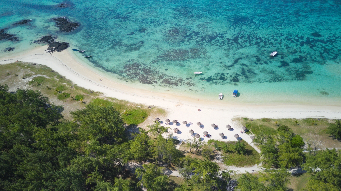 Mauritius from the air