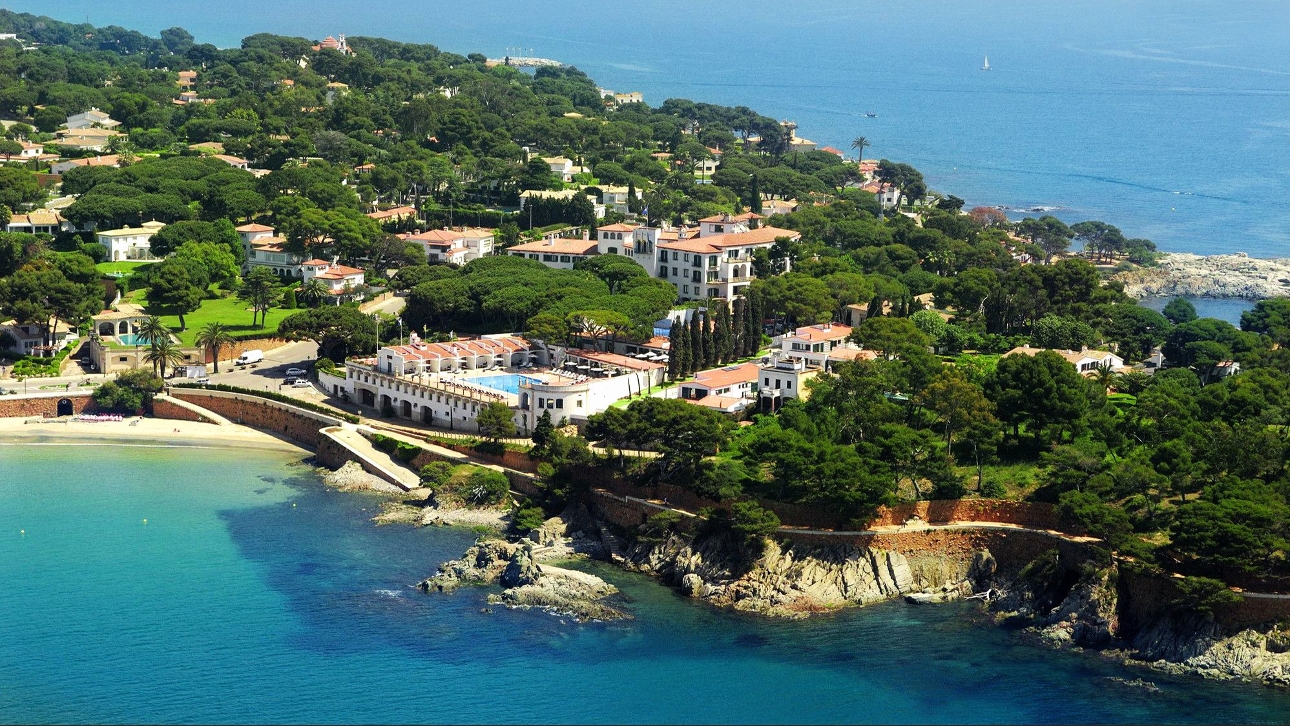 aerial view of peninsula